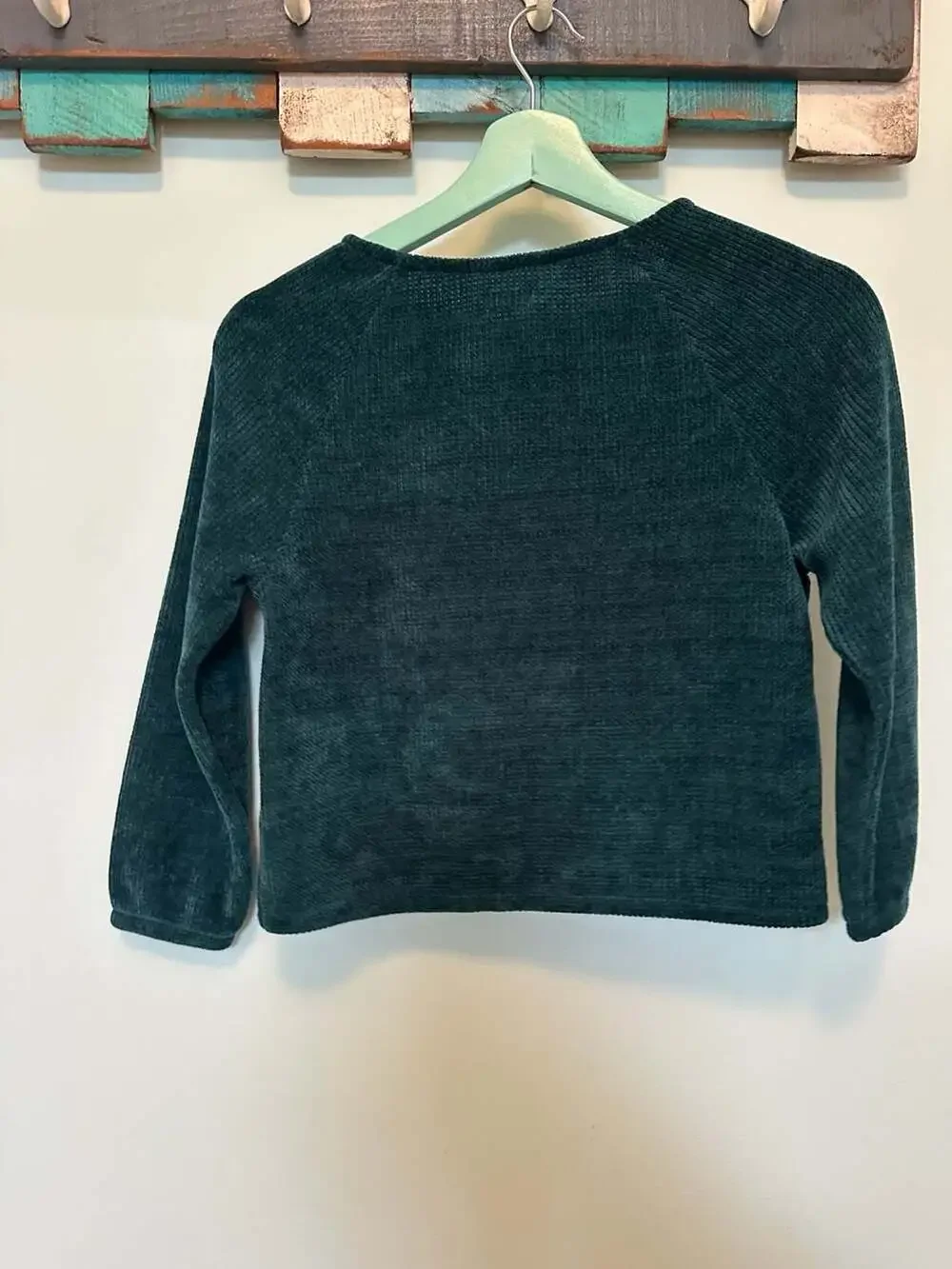 Gymboree Plush Chenille Raglan Sweater Dark Teal Size M 7-8 NWT